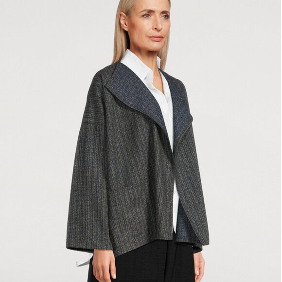 Stunning Eskandar wool/silk blend Boucle jacket-Size 10/12 - Picture 7 of 15